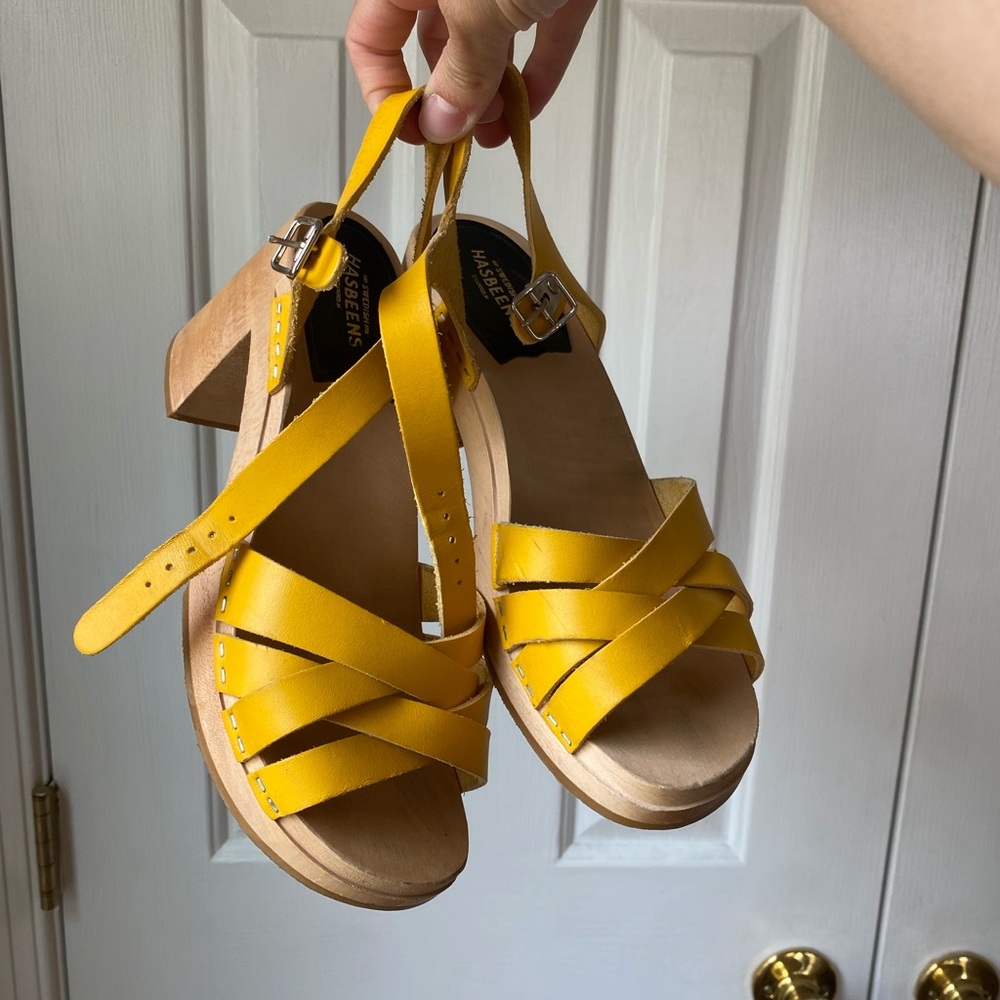 Swedish Hasbeens Leather Sandals